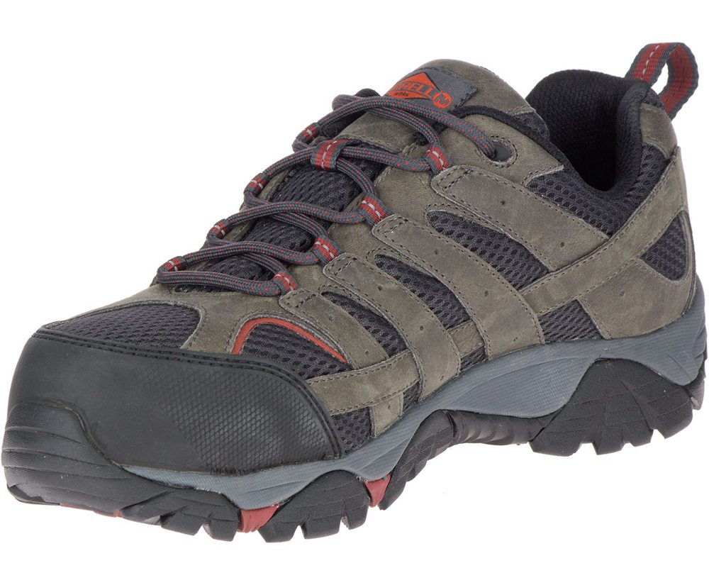 Buty Sportowe Merrell Męskie Brązowe - Moab Vertex Vent Comp Toe - 956413-TEH